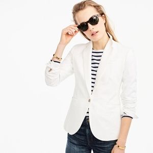 NWT J. Crew Campbell Blazer - White Linen